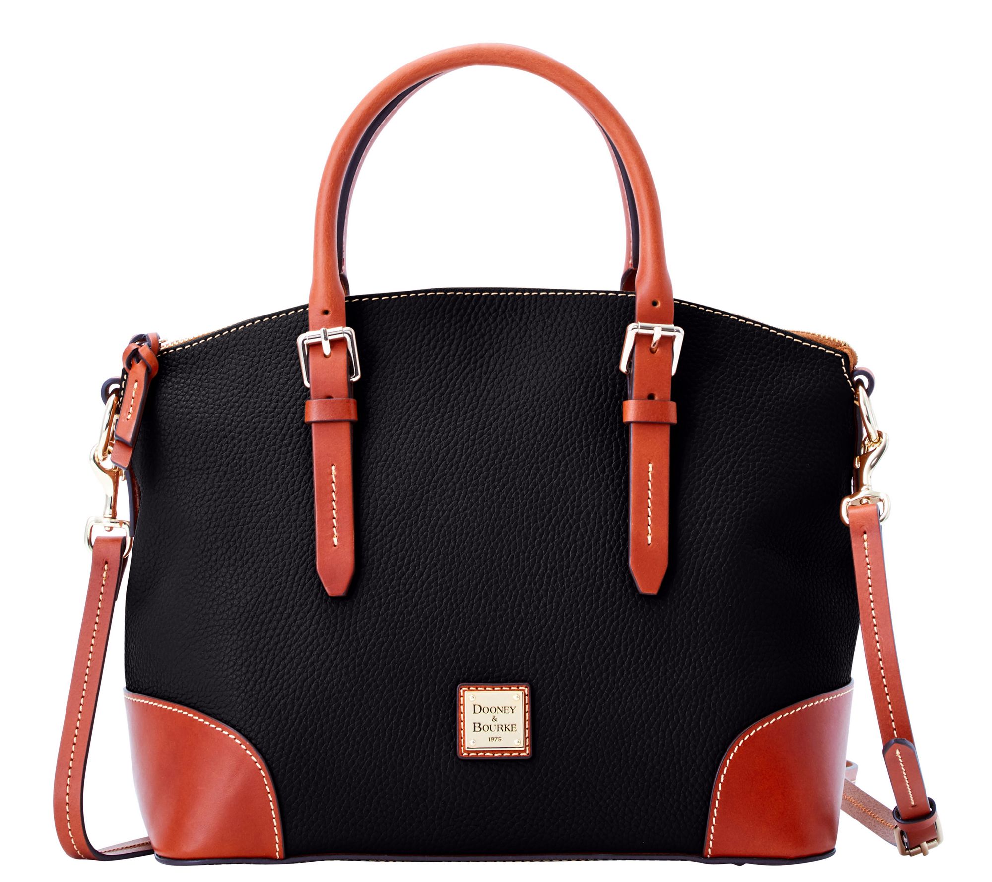 Dooney & Bourke Pebble Leather Domed Satchel
