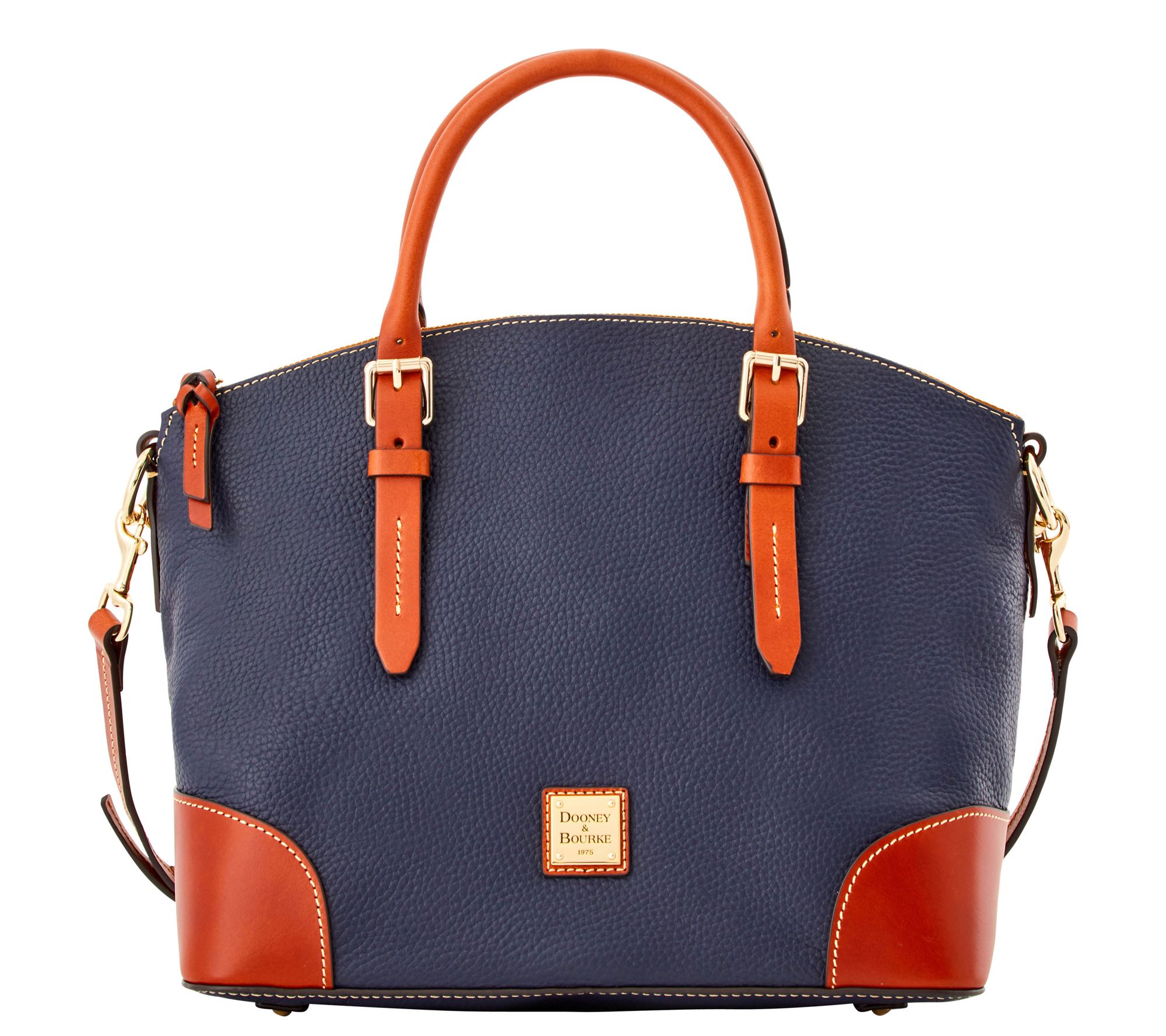 Dooney & Bourke Pebble Leather Domed Satchel