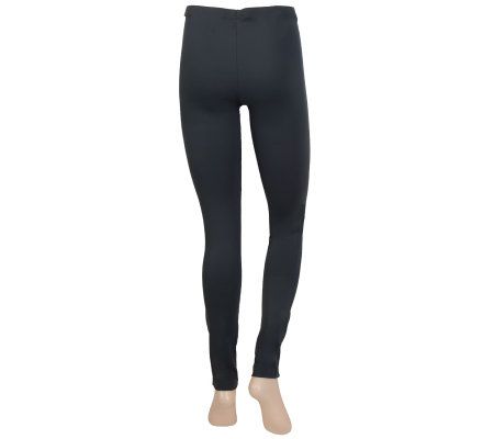 Legacy Legwear Glossy Stretch Ankle Length Leggings - QVC.com