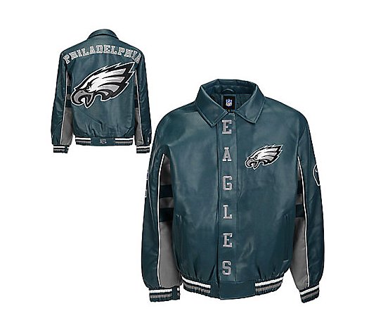 NFL Philadelphia Eagles Faux Leather Jacket 