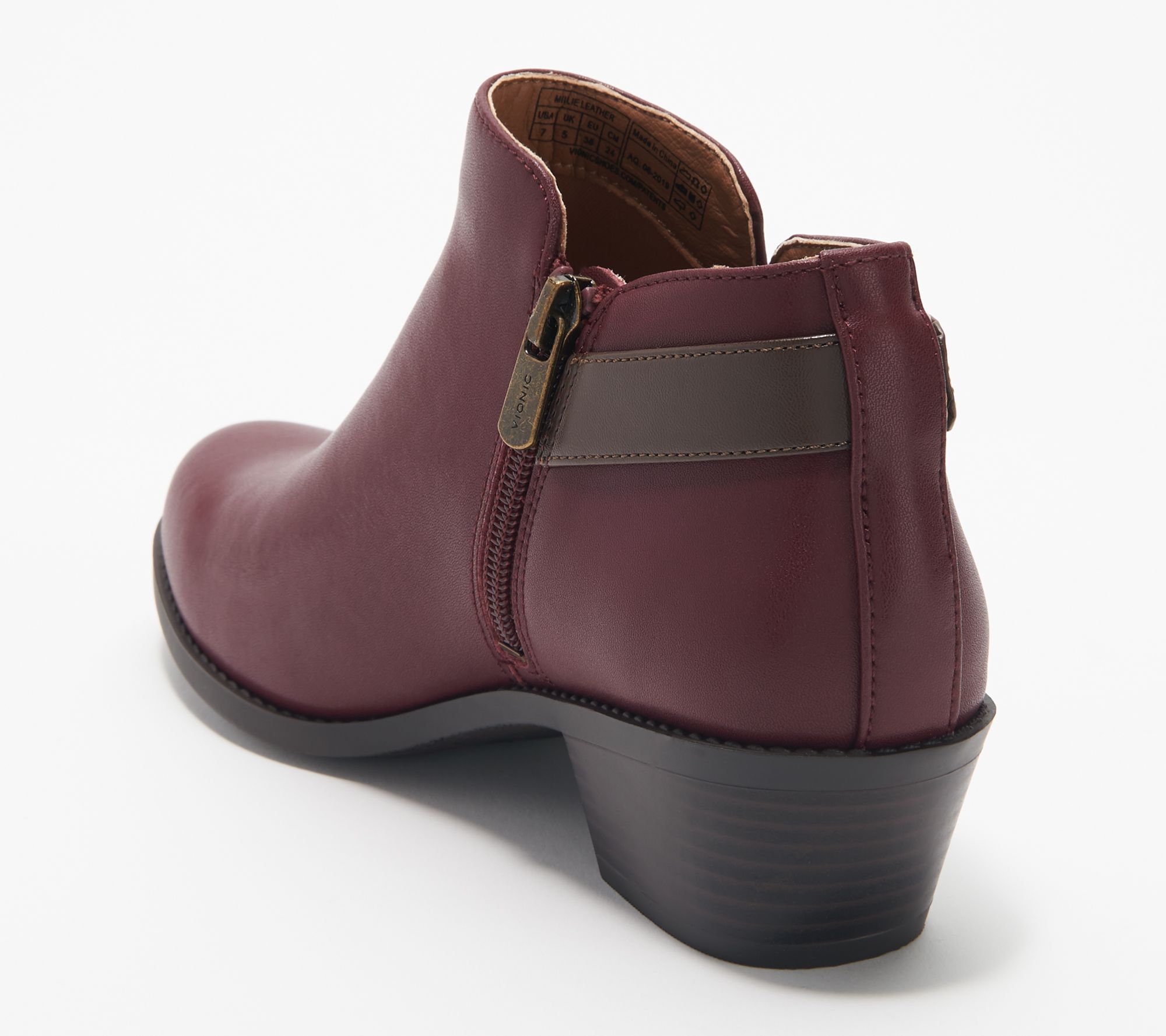 Vionic Ankle Boots with Buckle - Millie Millie - QVC.com