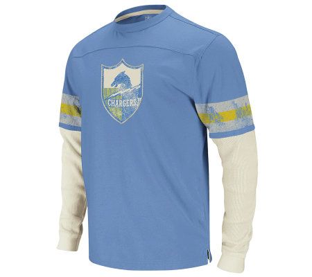 NFL San Diego Chargers Jersey & Thermal Long Sleeve T-Shirt 