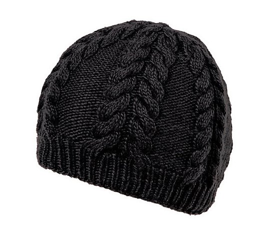 Nirvanna Designs Soft Wool Cable Beanie with Fleece - QVC.com