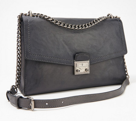 Frye Leather Ella Flap Shoulder Bag — QVC.com