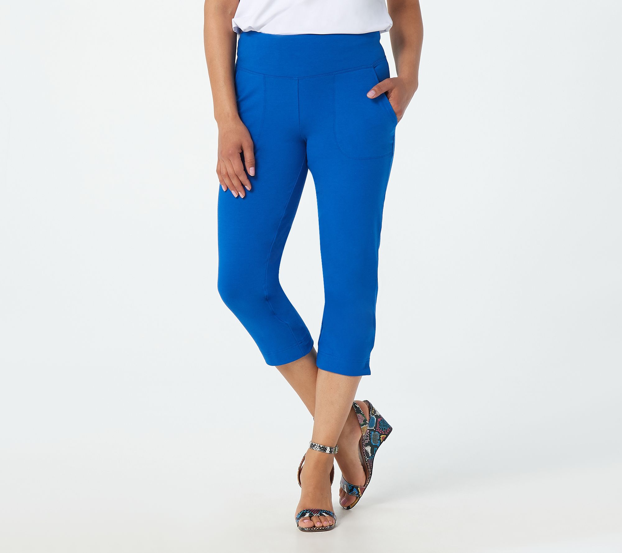 Wicked by Women with Control Capri Pants with Pockets - QVC.com