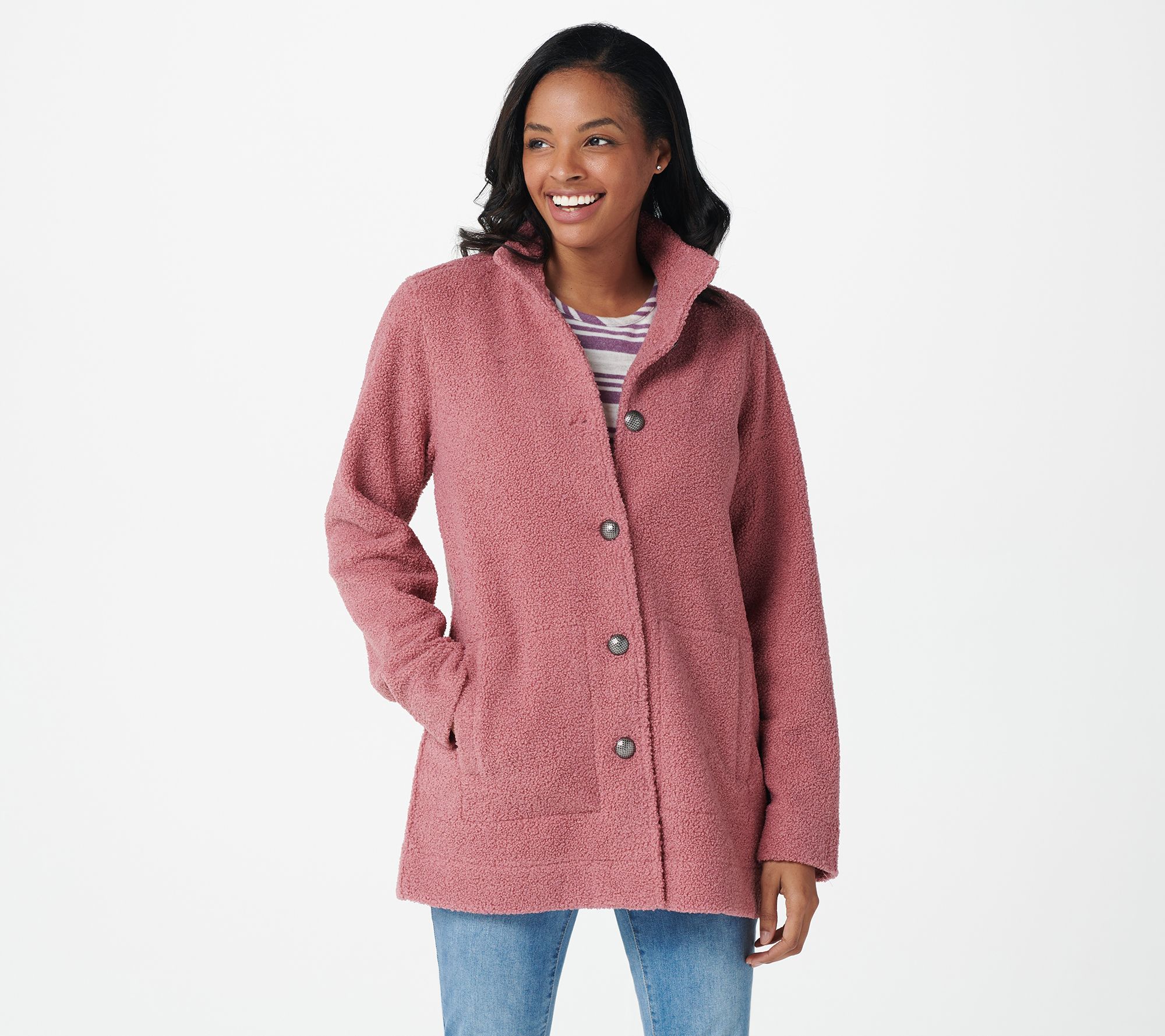 Susan Graver - Pink - Coats & Jackets 