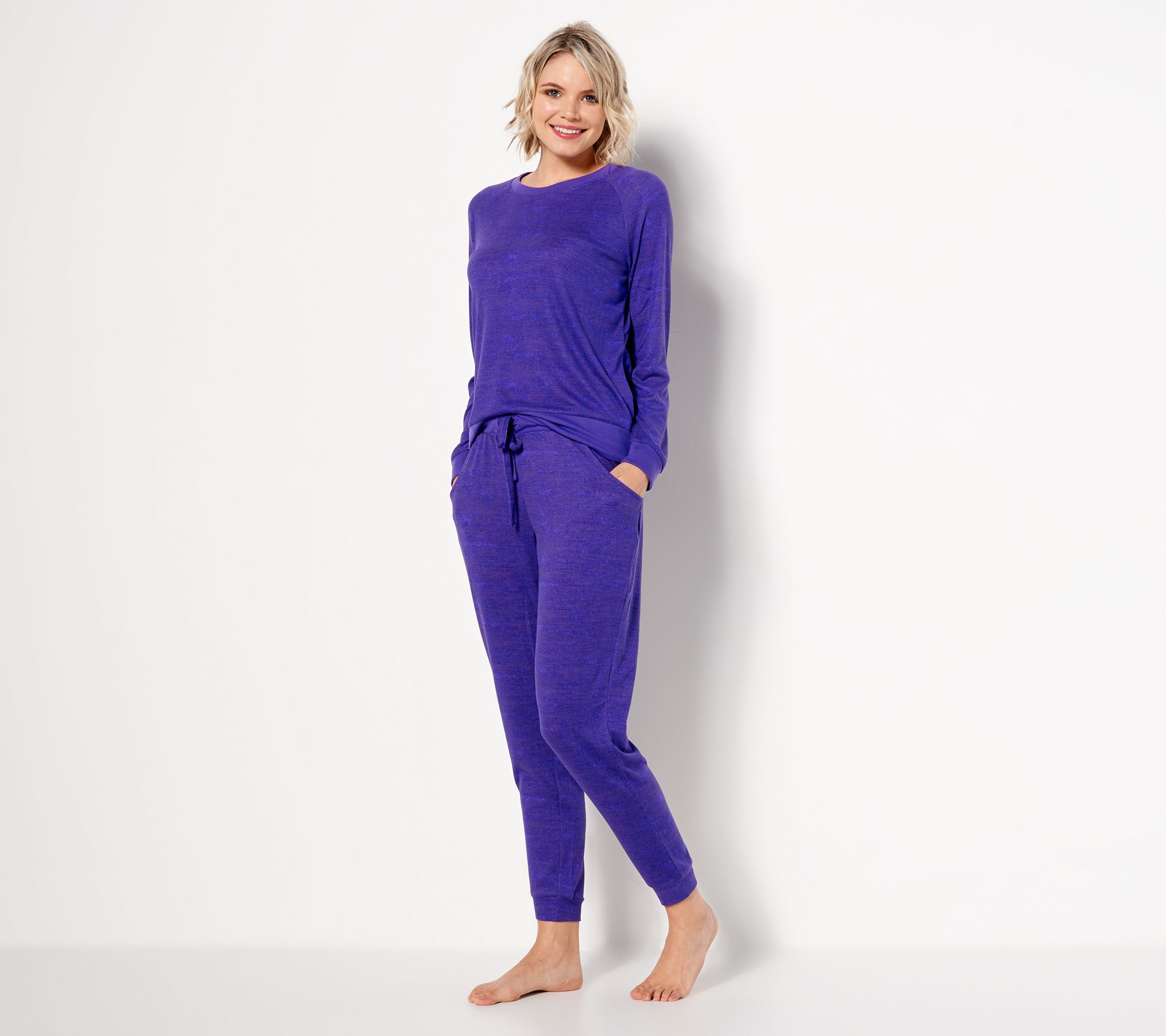 MUK LUKS Butter Knit Loungewear Set - QVC.com