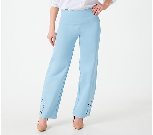 Women with Control Tall Prime Stretch Sailor Pants w/ Eyelet Detail