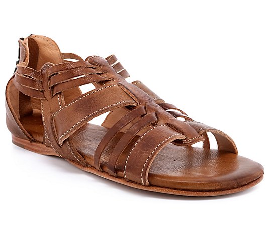 Bed Stu Leather Woven Sandals - Cara