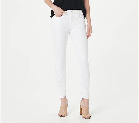 Jen7 by 7 For All Mankind White Ankle Skinny Jeans - QVC.com