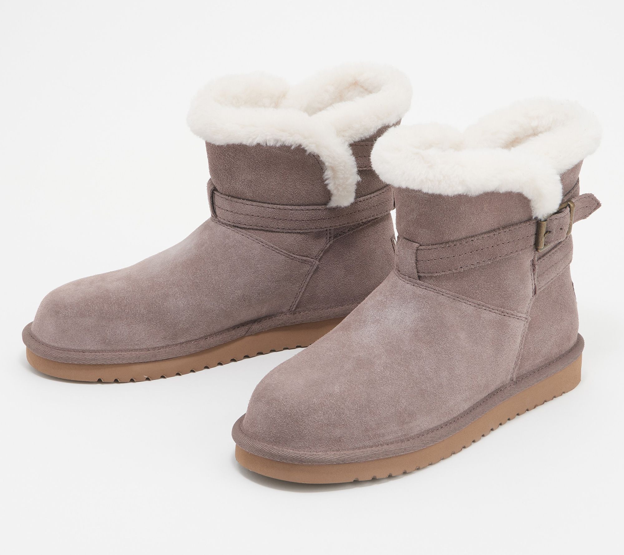 Koolaburra by UGG Faux-Fur Mini Boots - QVC.com