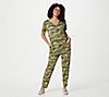 "As Is" AnyBody Regular Cozy Knit Luxe Short-Sleeve Jumpsuit
