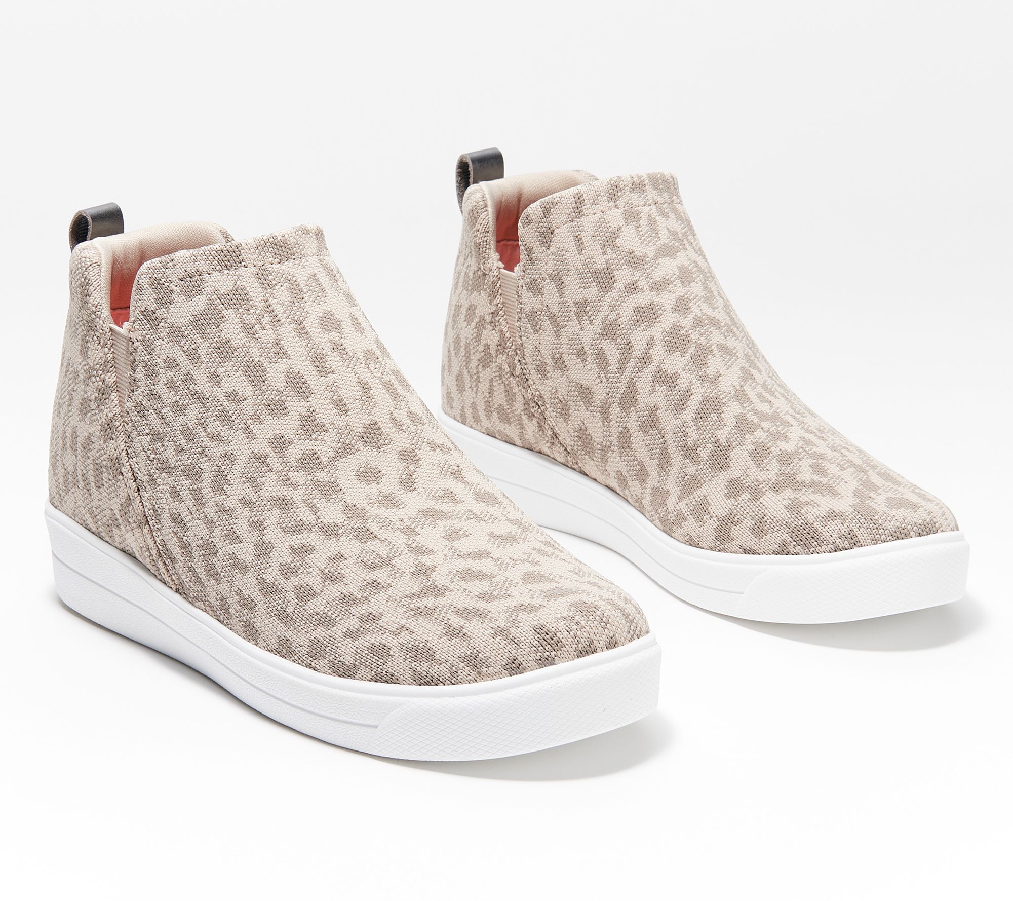 Ryka Knit Leopard Print Sneaker Booties - Vera Exotic 2 - QVC.com