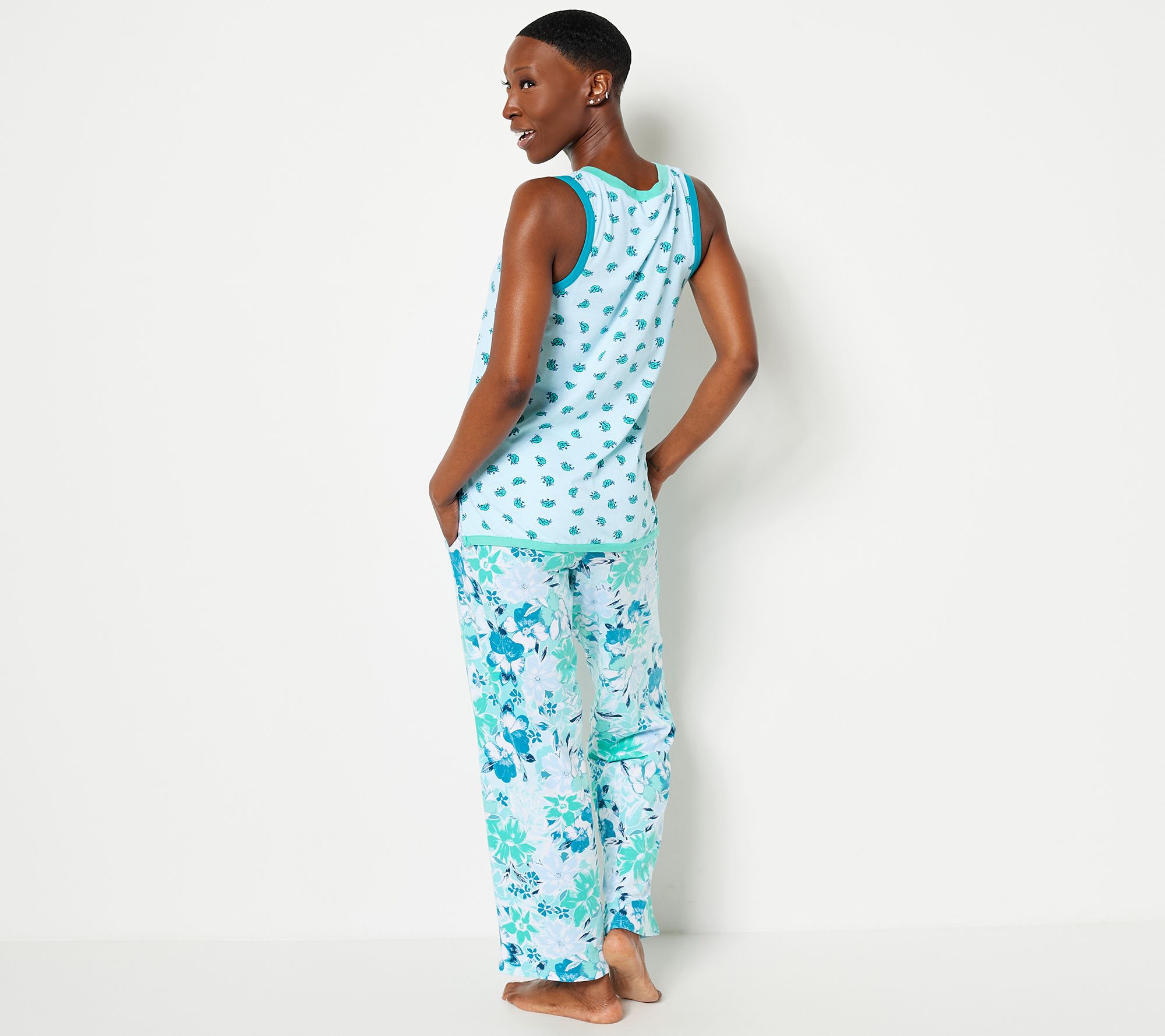 Cuddl Duds Cotton Core Bouquet Dreams Tank Pajama Set