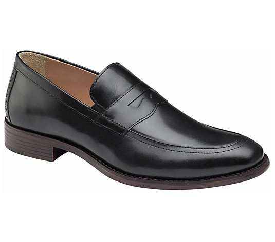 Johnston & Murphy Men's Leather Slip-On Loafers- Lewis Penny