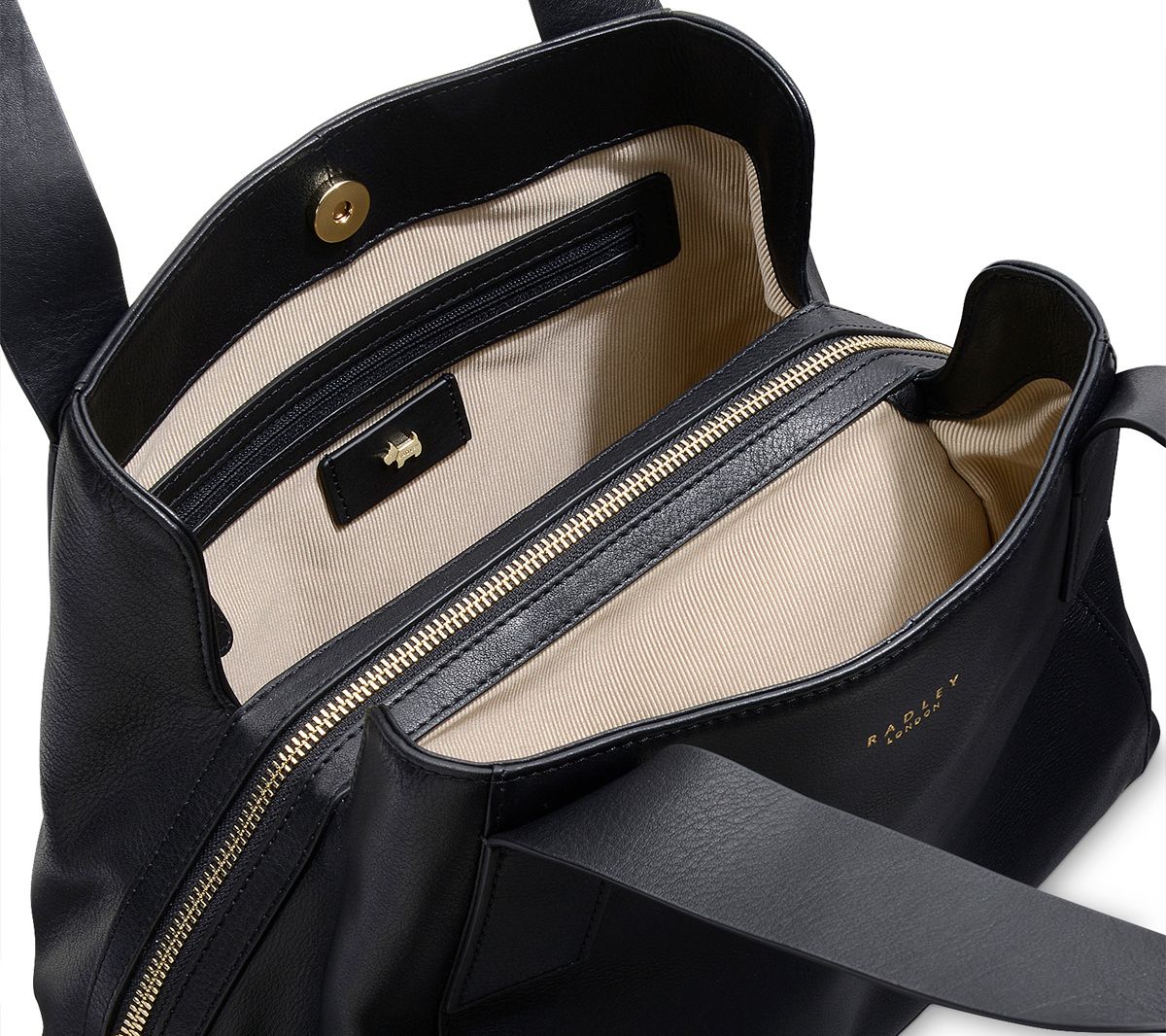 RADLEY London Leather Zip Top Shoulder Bag - QVC.com