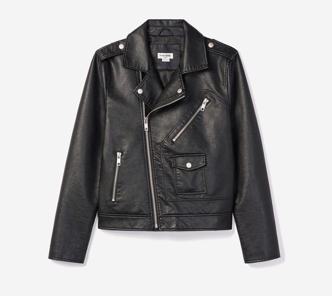 Noize Men's Roy Cropped Leather Jacket - QVC.com