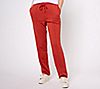 Peace Love World Petite Tapered French Terry Ankle Pant