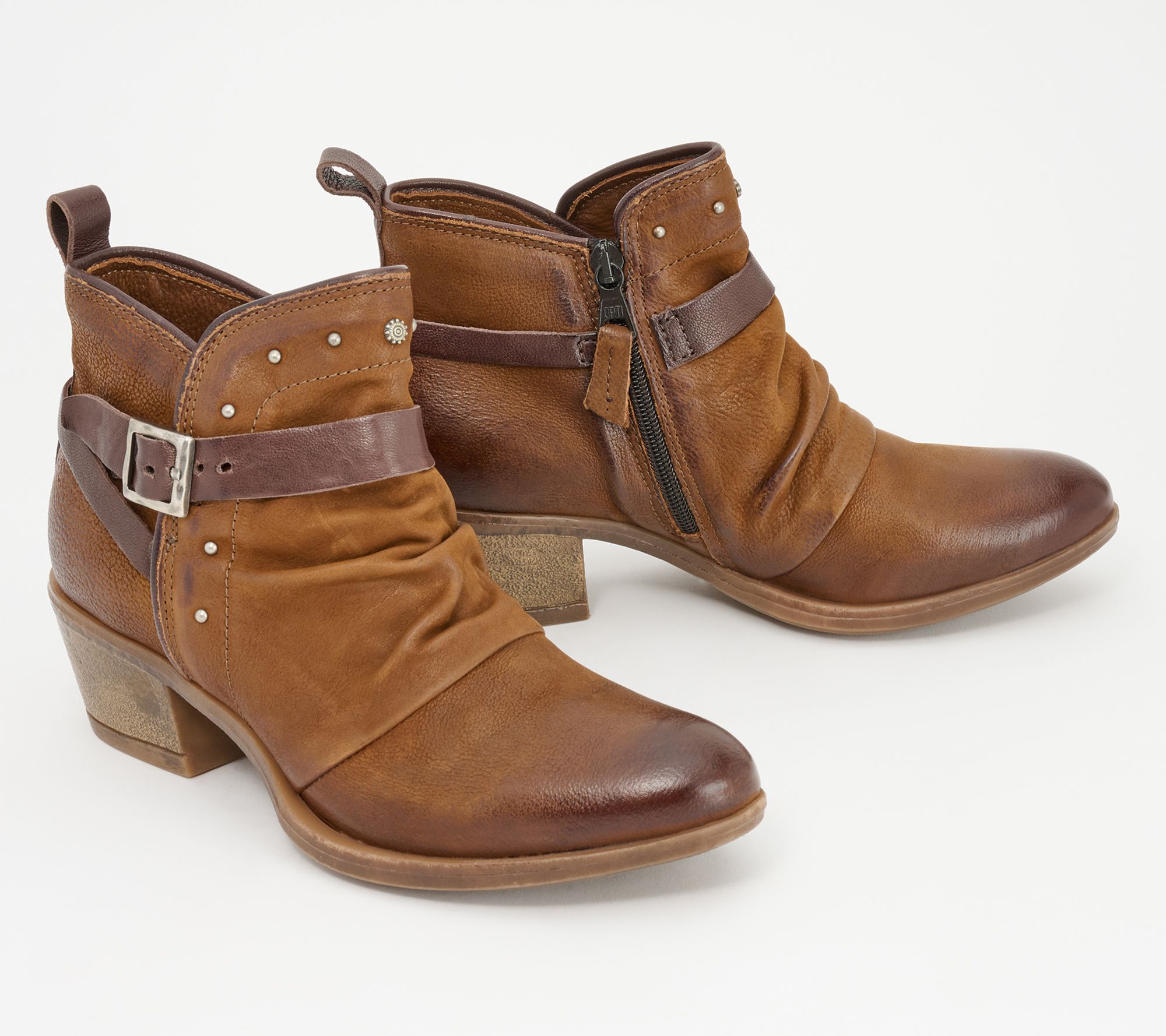 Miz Mooz Leather Lace-Up Boots - Jayla on QVC 