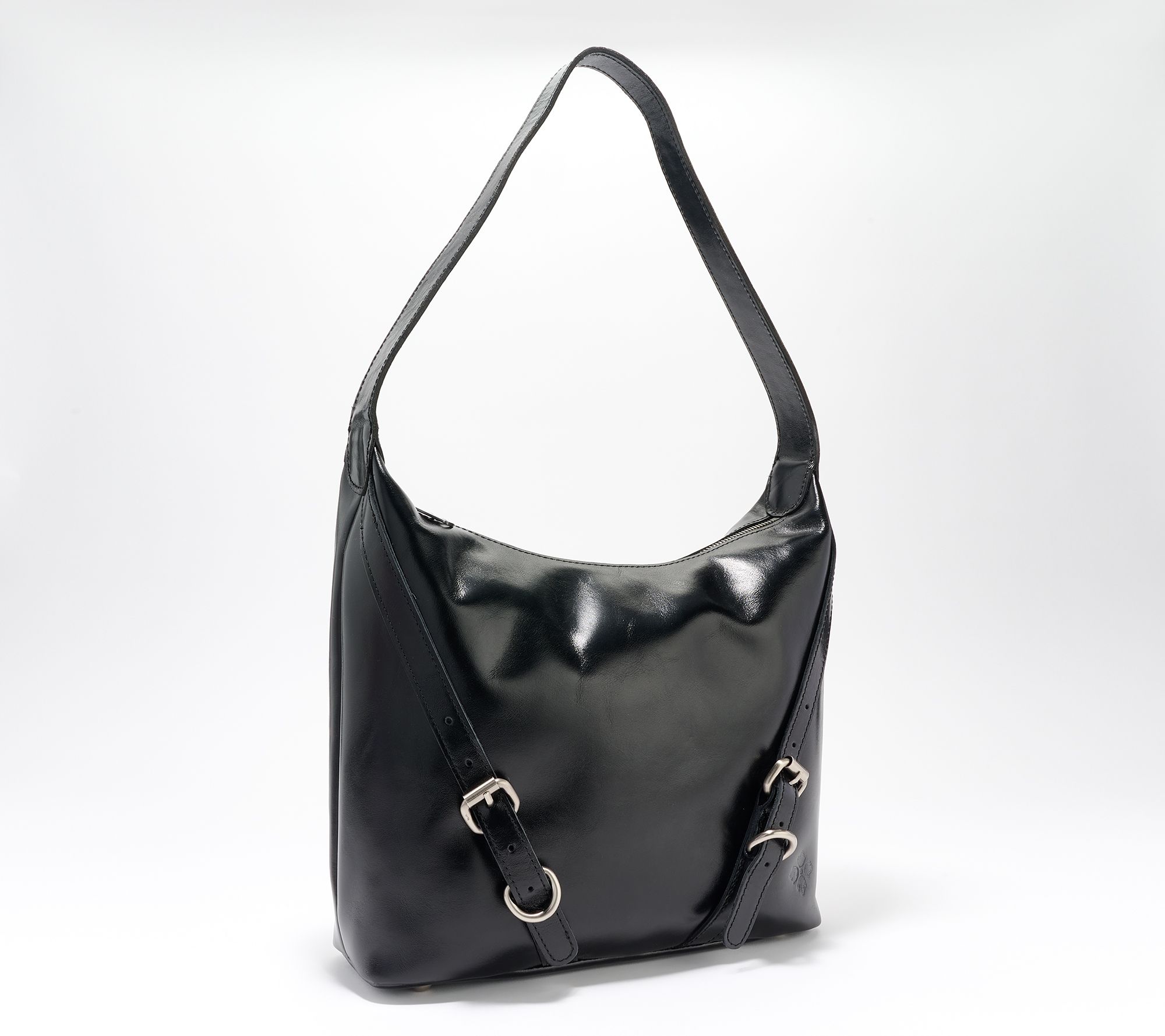 Patricia Nash Zip Top Elia Leather Hobo Bag