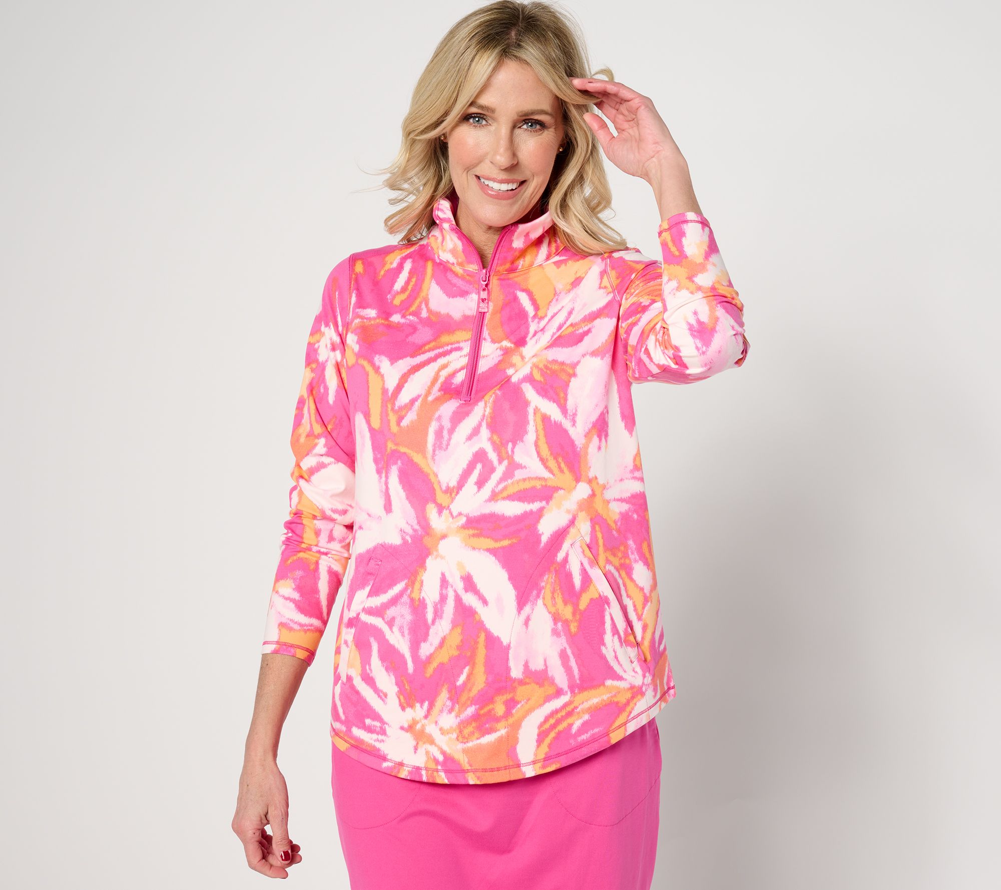 Belle Body by Kim Gravel Spring Blossom Athletic Jersey Half