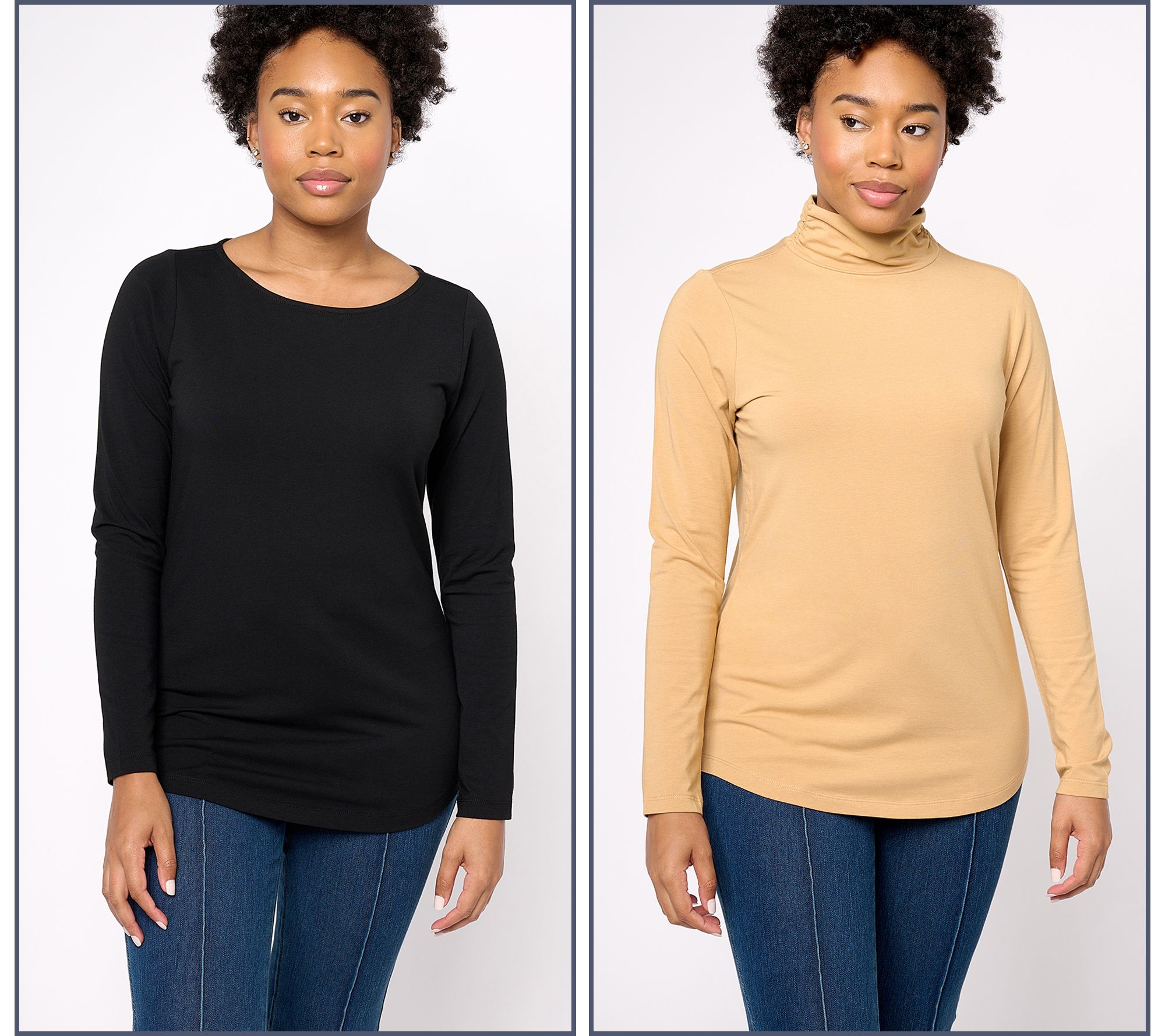 "As Is" Belle by Kim Gravel Primabelle Knit Set of 2 Tops