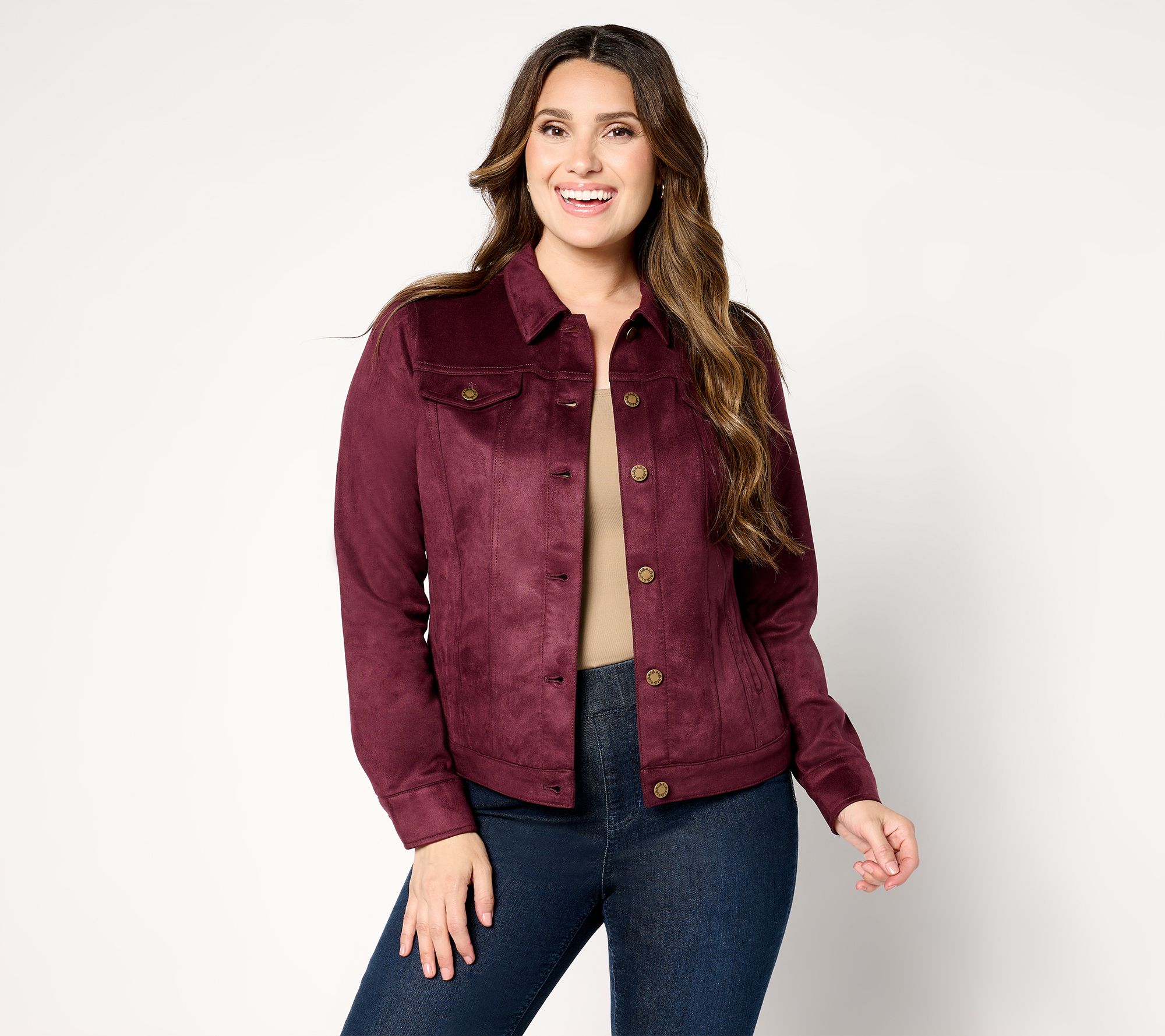  Belle by Kim Gravel PerSuede Me Trucker Jacket