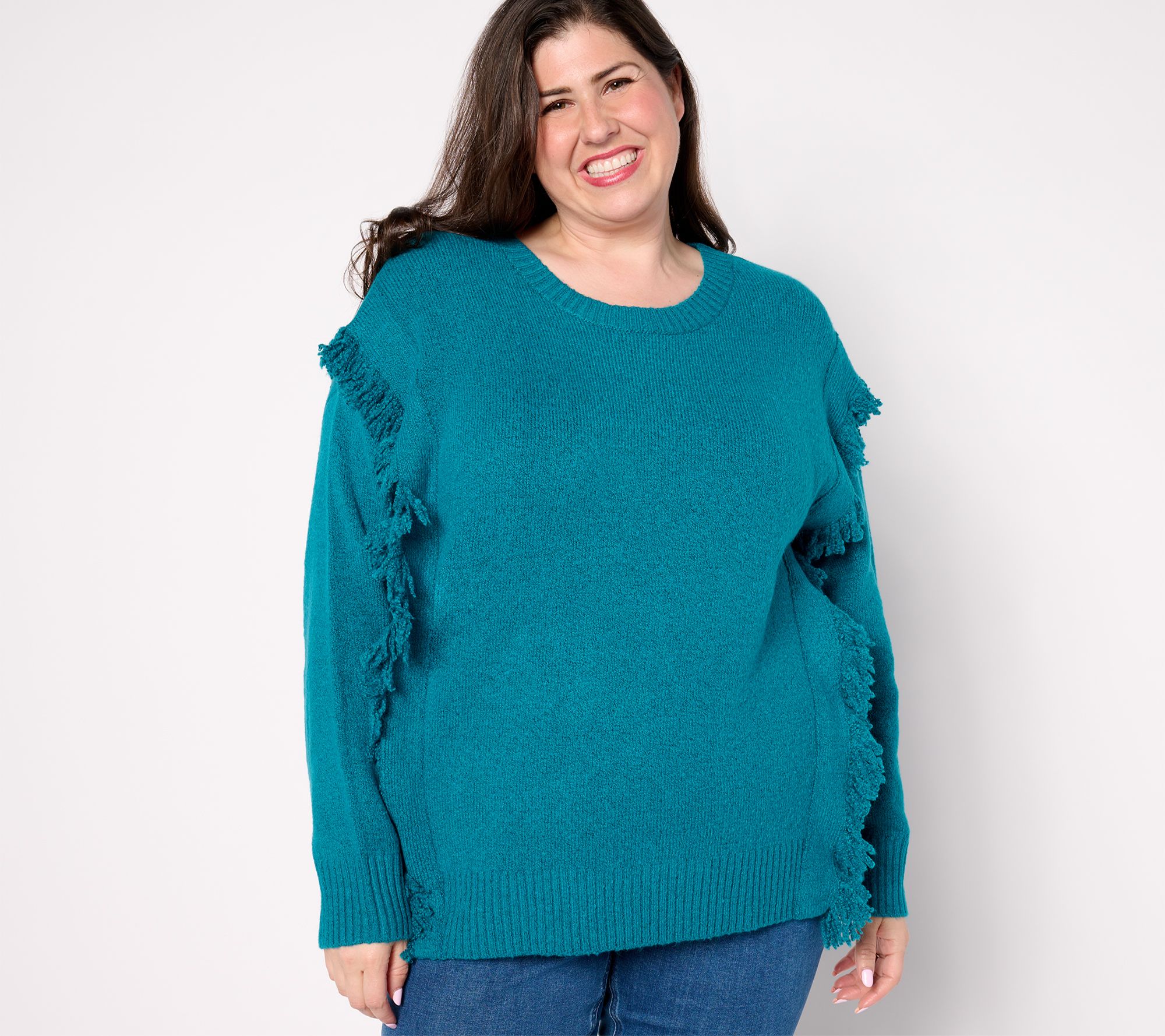 Belle Boho by Kim Gravel Fringe Benefits Sweater