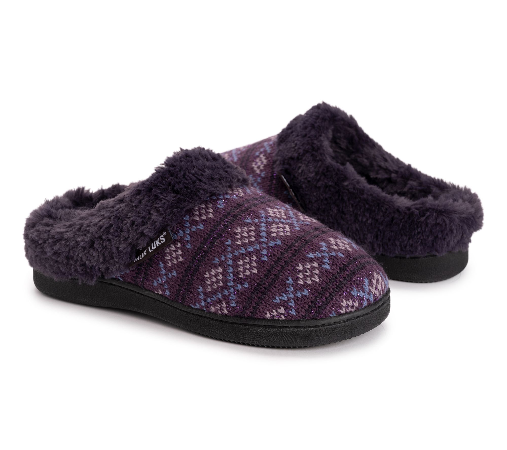MUK LUKS Women's Suzanne Indoor/Outdoor Clog Slippers - QVC.com