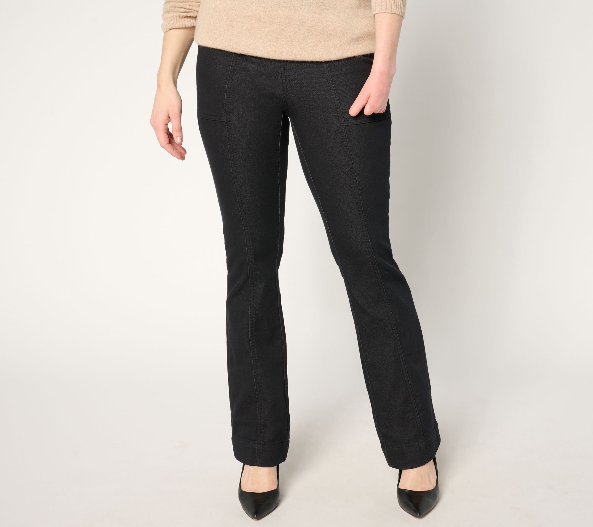 Isaac Mizrahi Live! Petite Stretch Cotton Twill Pants