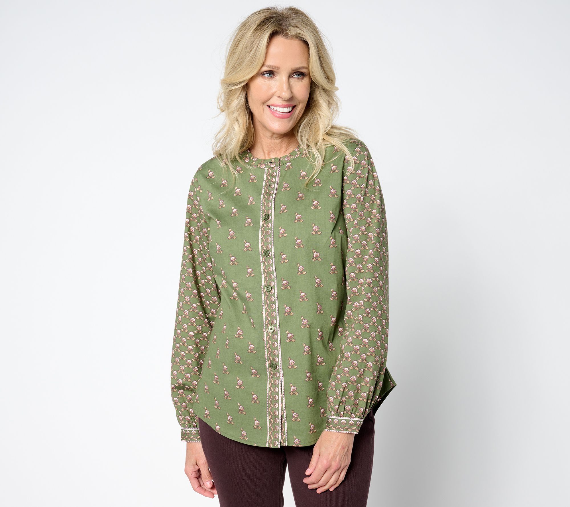 "As Is" Belle by Kim Gravel Perfect Patchwork Blouse