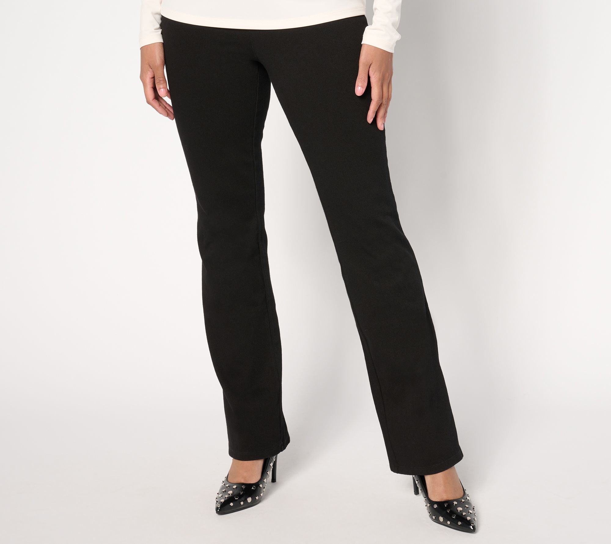 "As Is" Women With Control Prime Stretch Denim Reg Boot Cut Pant