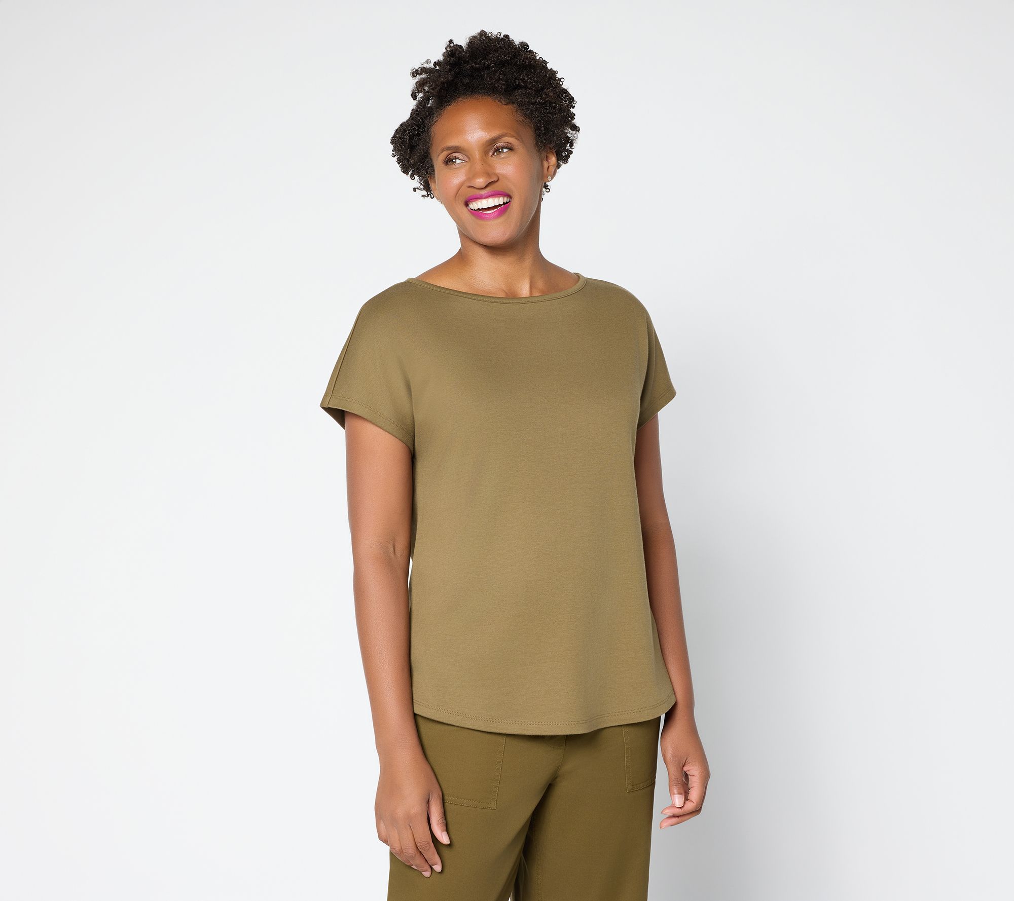 Martha Stewart Signature Essentials Dolman Sleeve T-Shirt