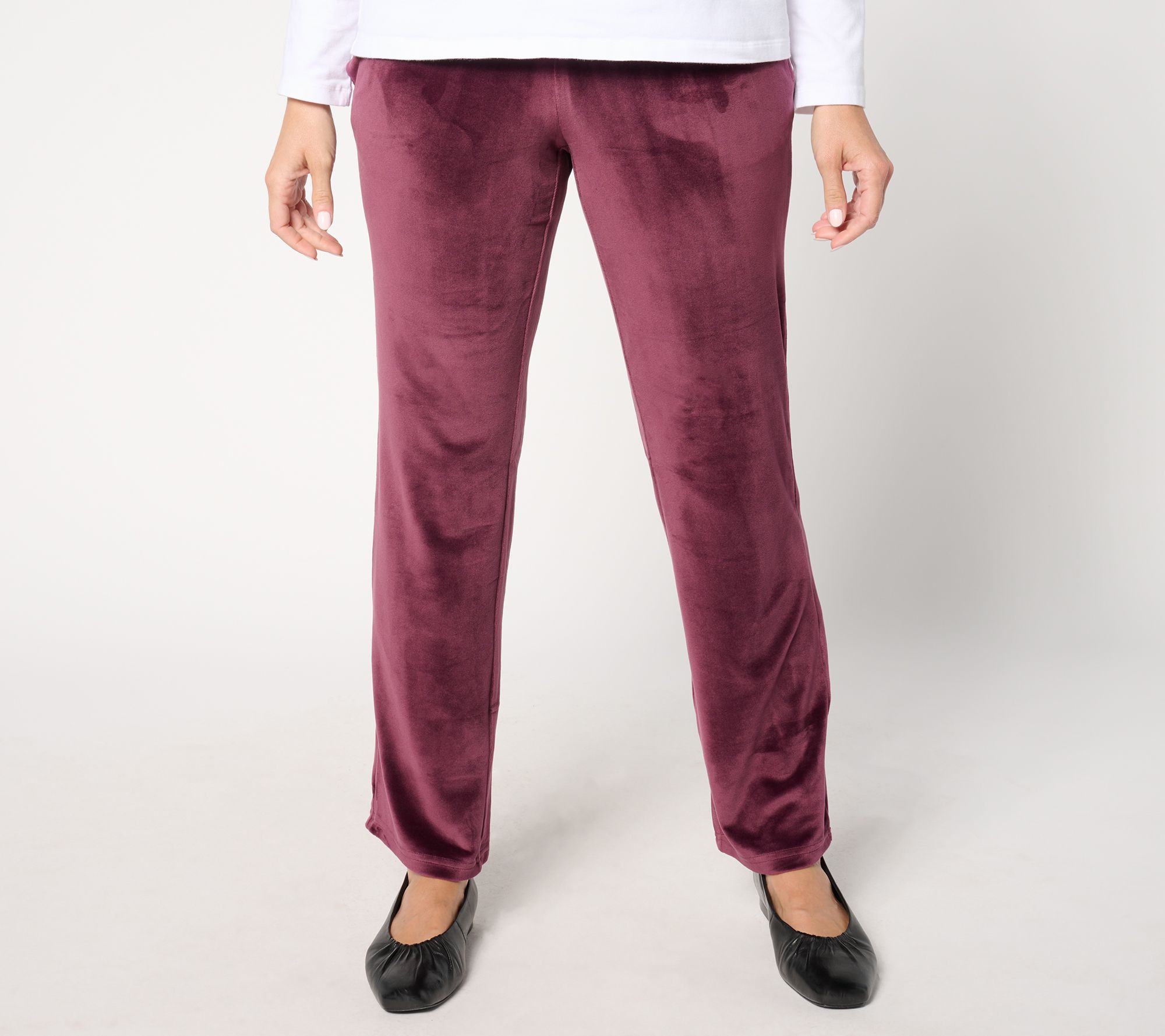 "As Is" Belle by Kim Gravel Petite Belleour Straight Leg Pull On Pants
