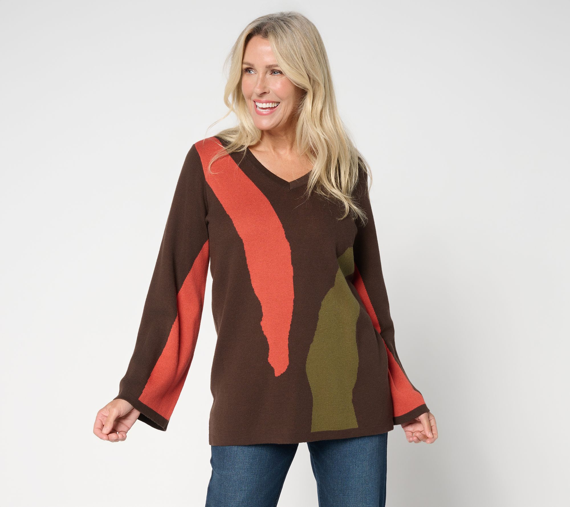 Brandis Dress Out Loud Wild Kat Intarsia Sweater