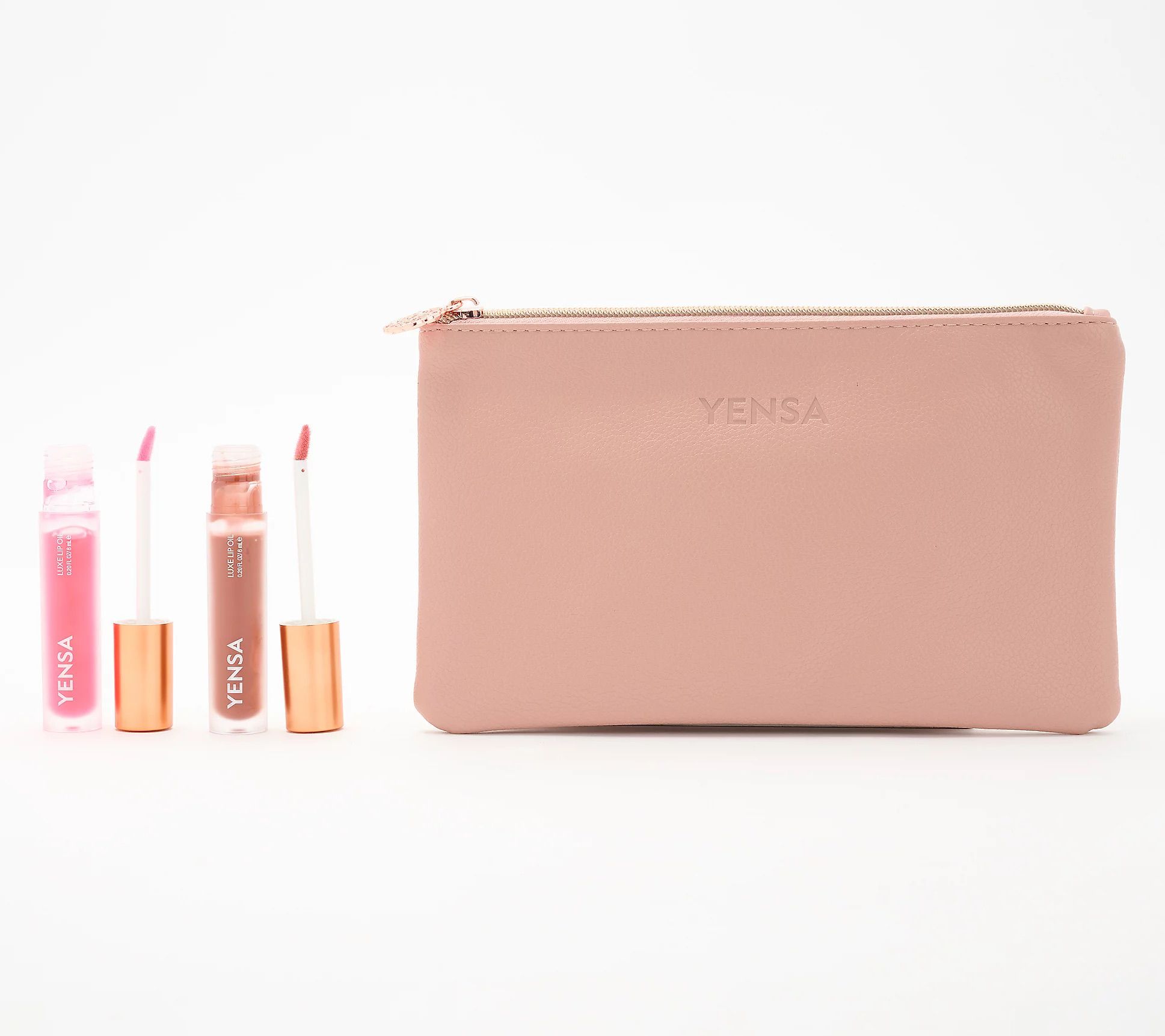 YENSA Beauty Luxe Tinted Lip Oil Duo with Bag