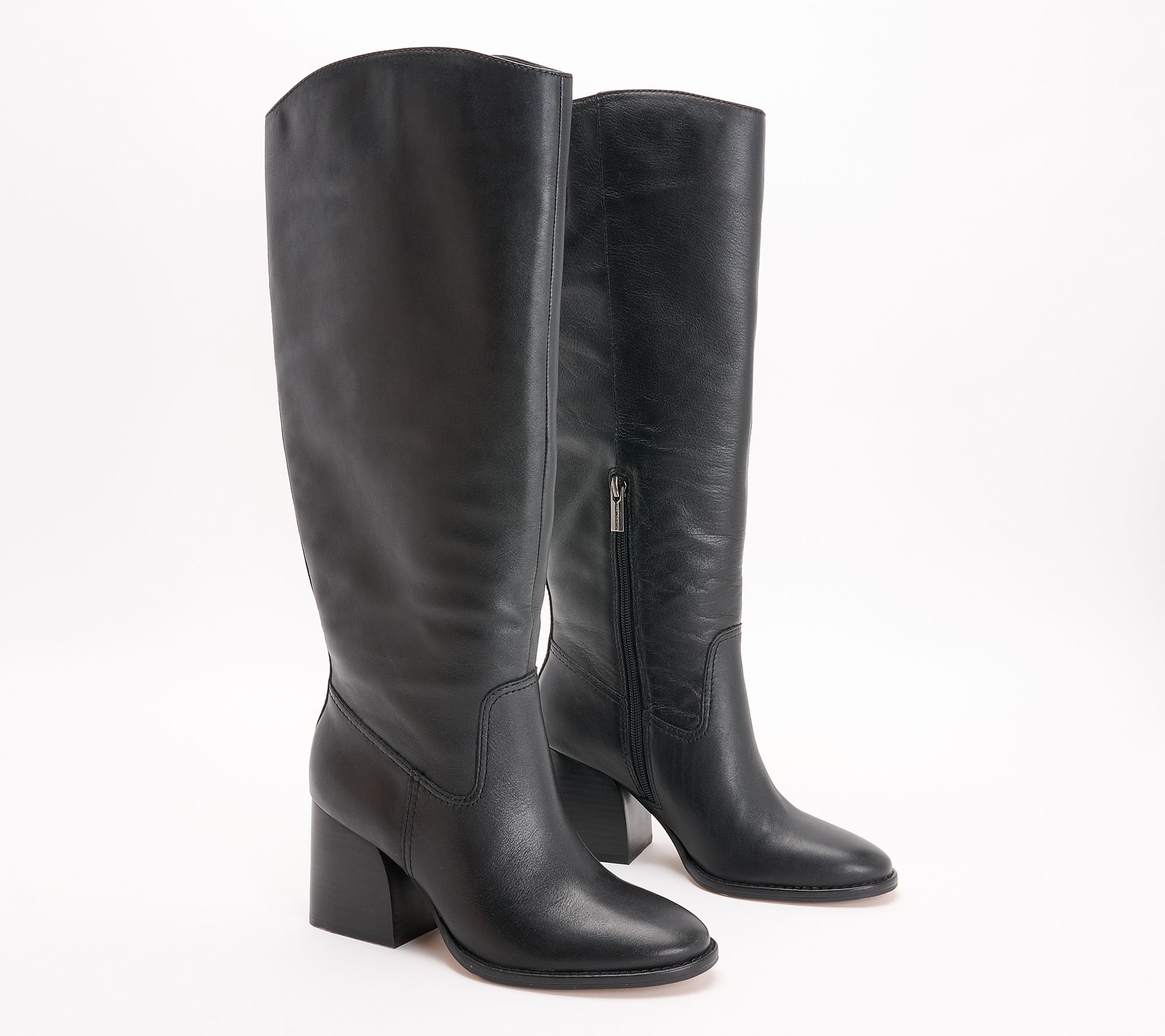 "As Is" Vince Camuto Leather Medium Calf Tall Boots- Leila