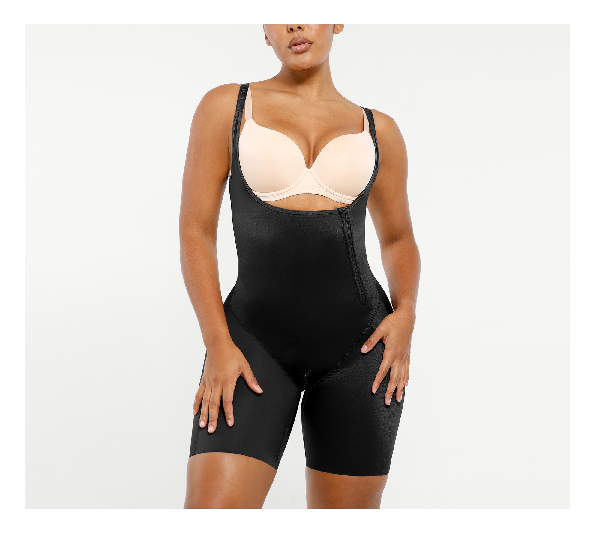 Shapellx AirSlim Open Bust Butt-Lifting Full Bodysuit