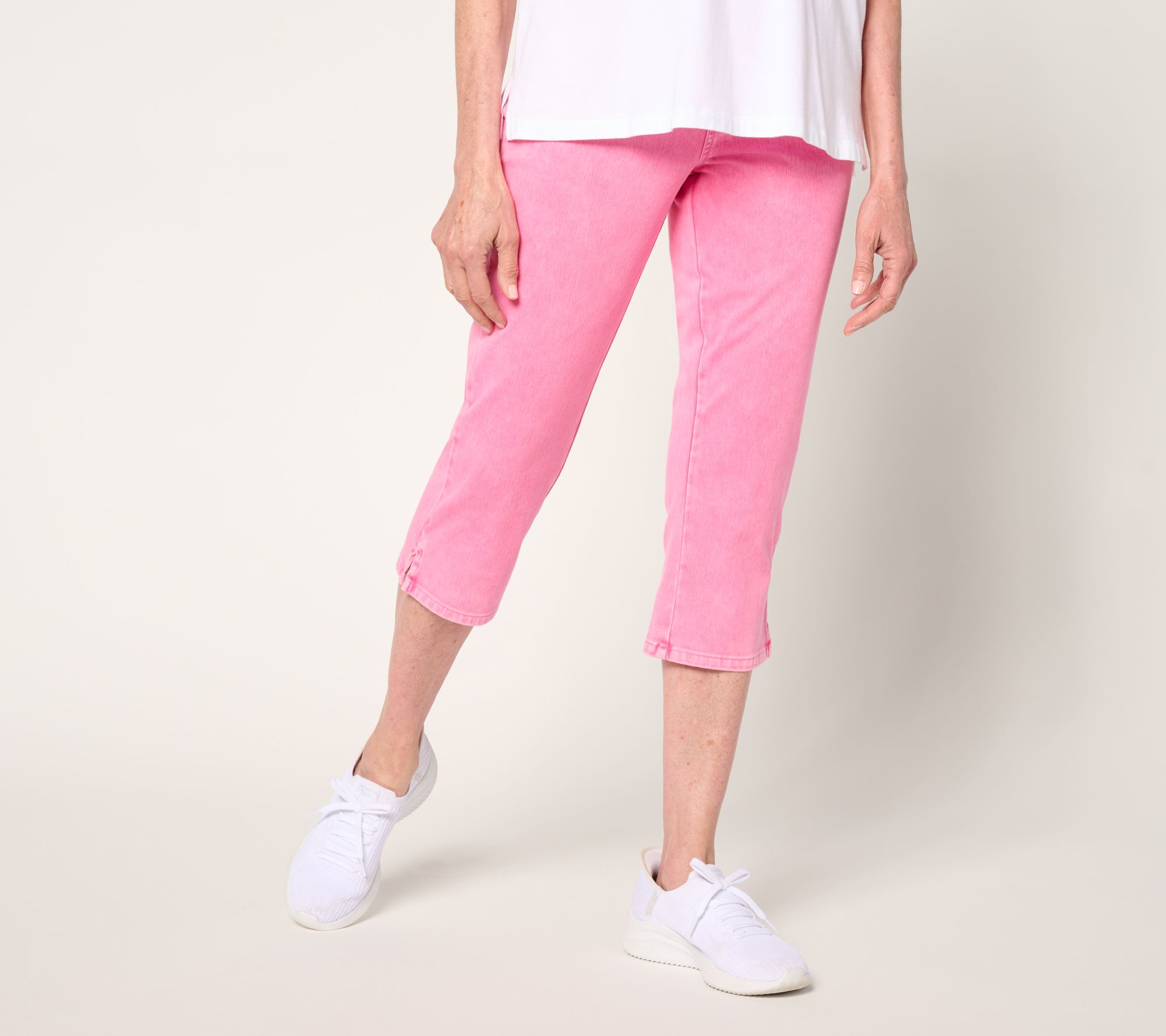 "As Is" Belle by Kim Gravel Regular Delray Denim Capri Pant