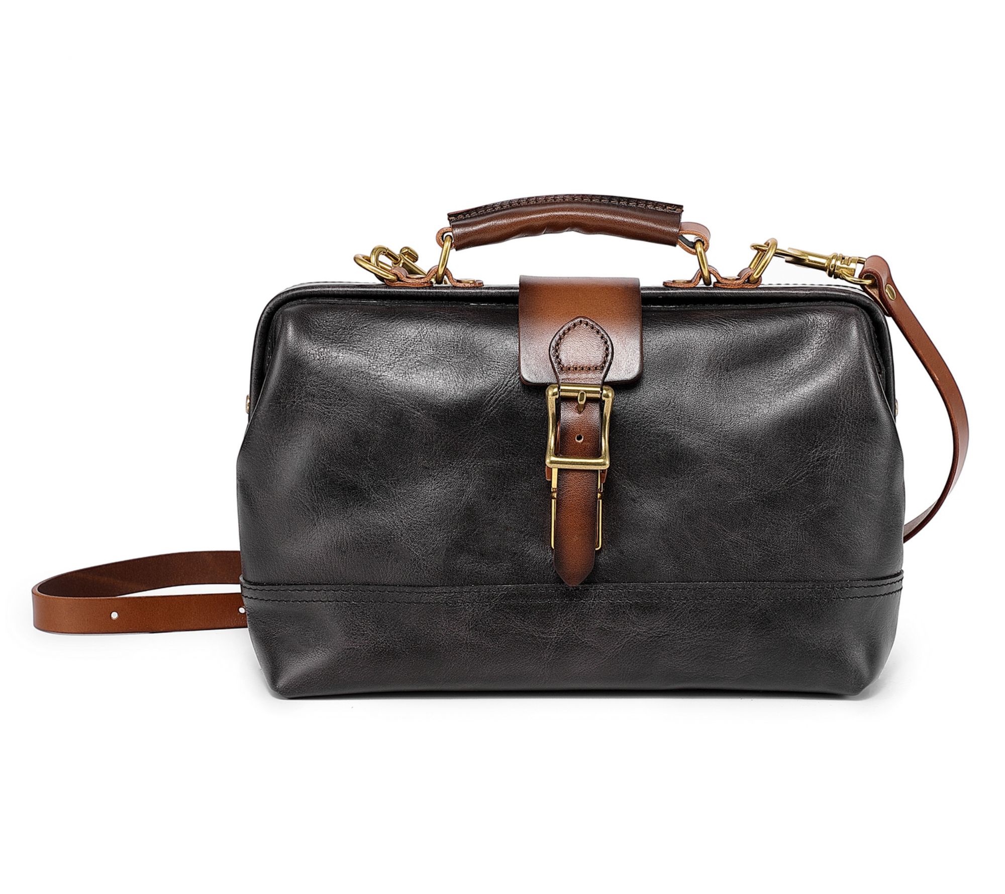 Old Trend Leather Doctor Satchel with Shoulder Strap