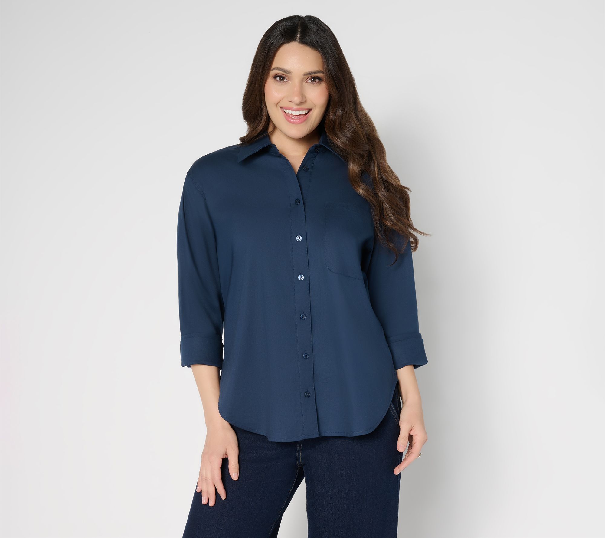 RM Studio x Rebecca Minkoff Wide Cuff Relaxed Poplin Shirt
