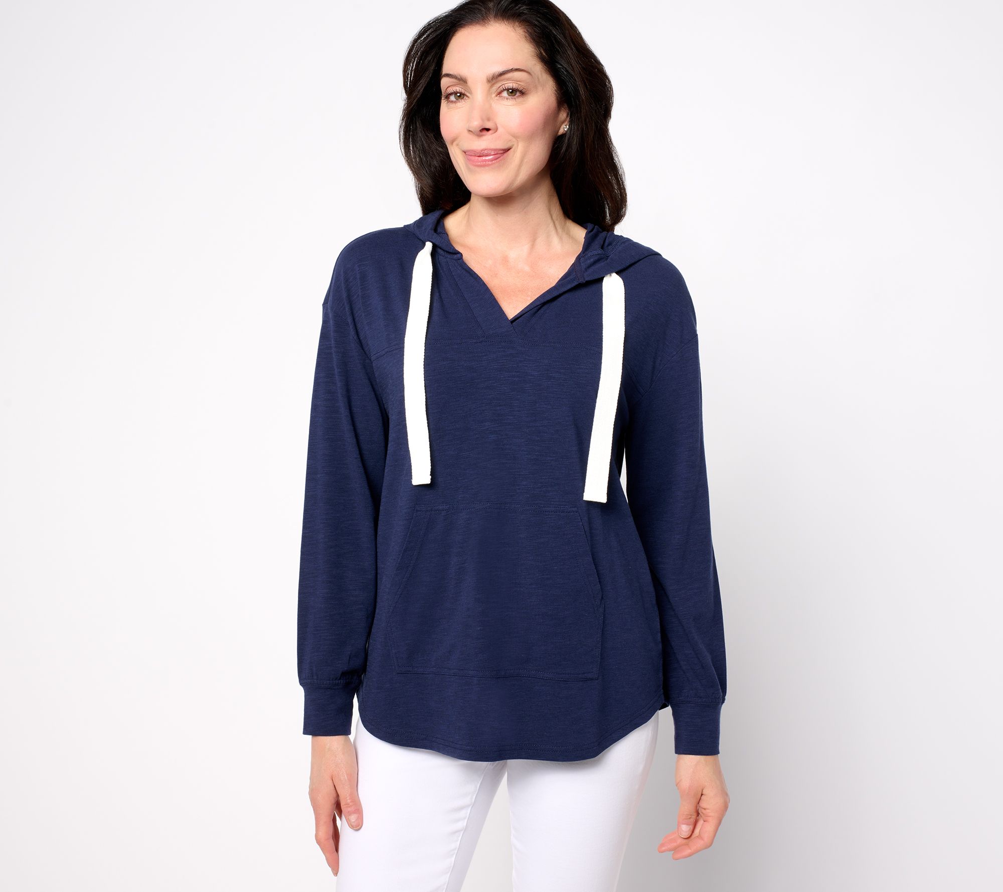 "As Is" Belle by Kim Gravel Slub Knit Harbor Island Hoodie