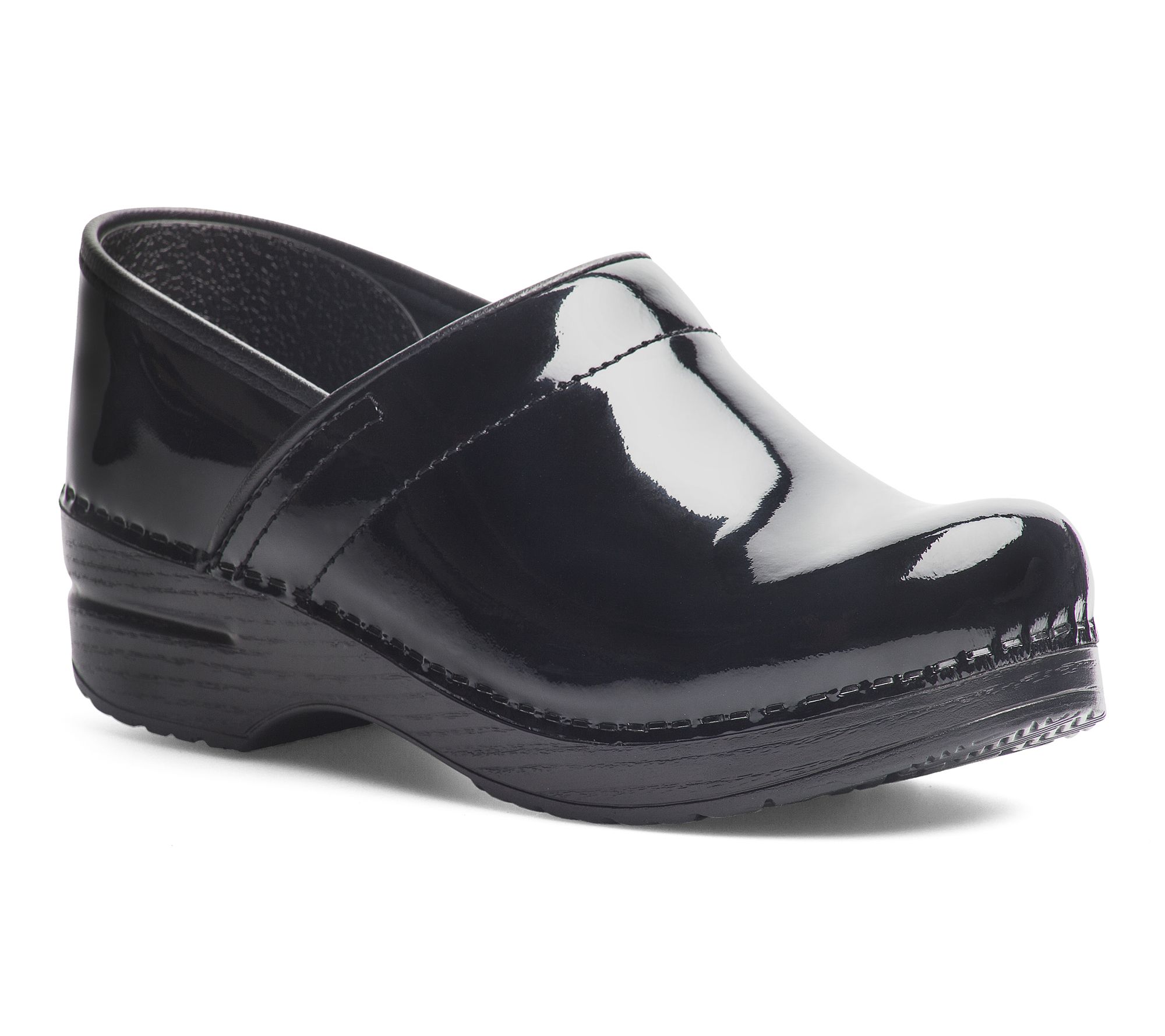 Dansko Professional Black Patent Leather Clogs