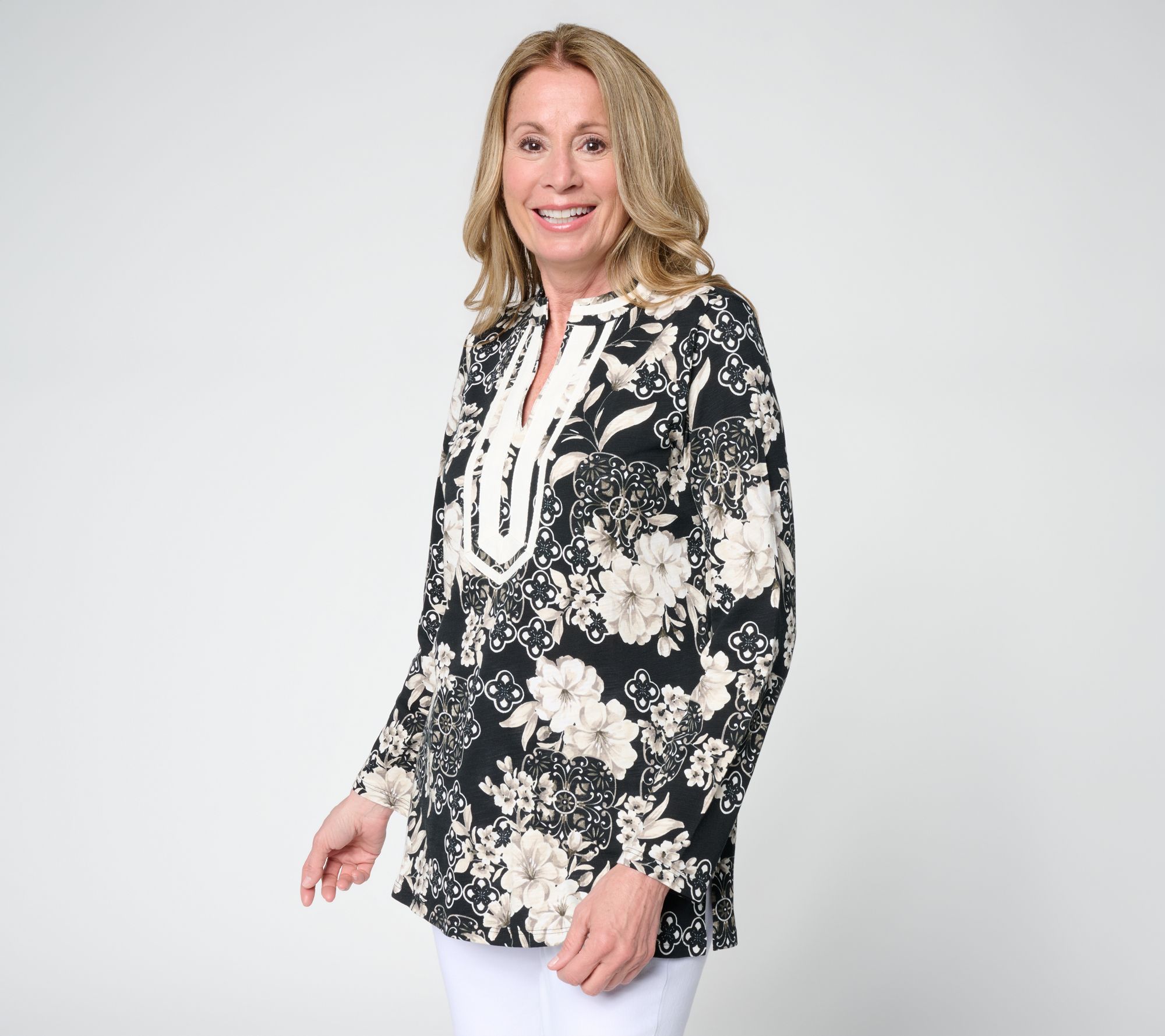 Bellisima by Kim Gravel Regular Ginger Jar Ribbon Trim Top