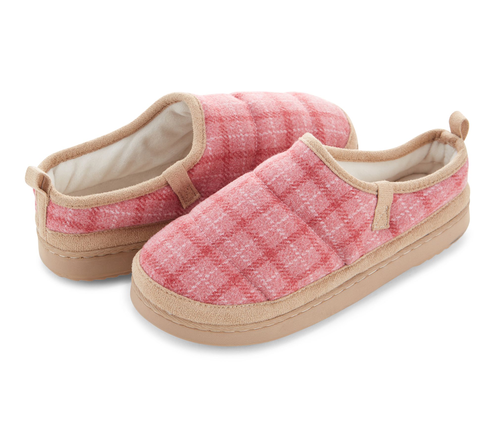 Floopi Women's Detailed Plaid Clog Slipper