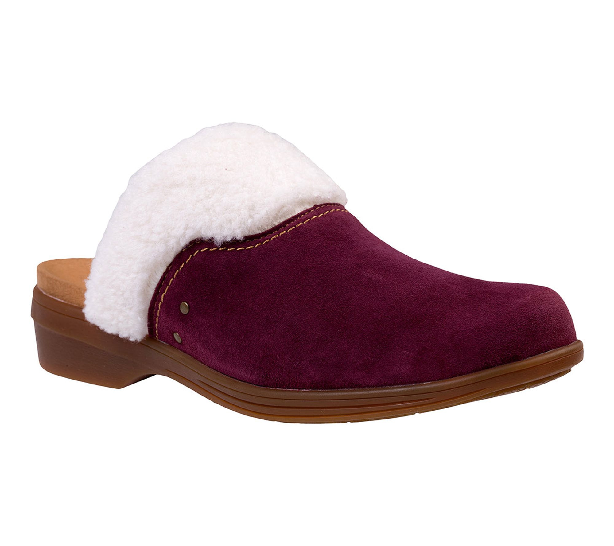 Spenco Orthotic Suede Plus Collar Clogs - Northridge Cozy