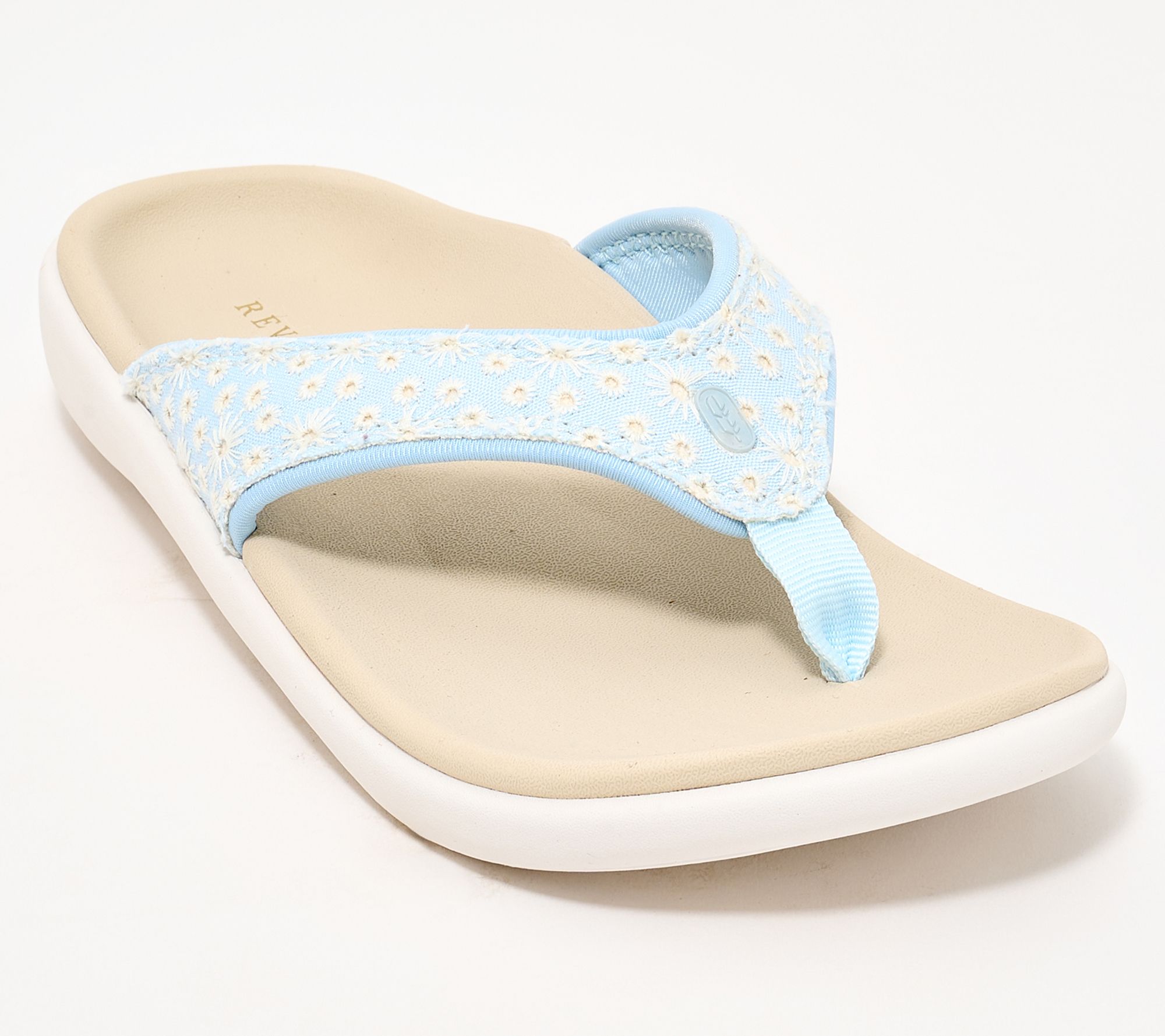 Revitalign Orthotic Eyelet Lace Thong Sandals - Yumi Society