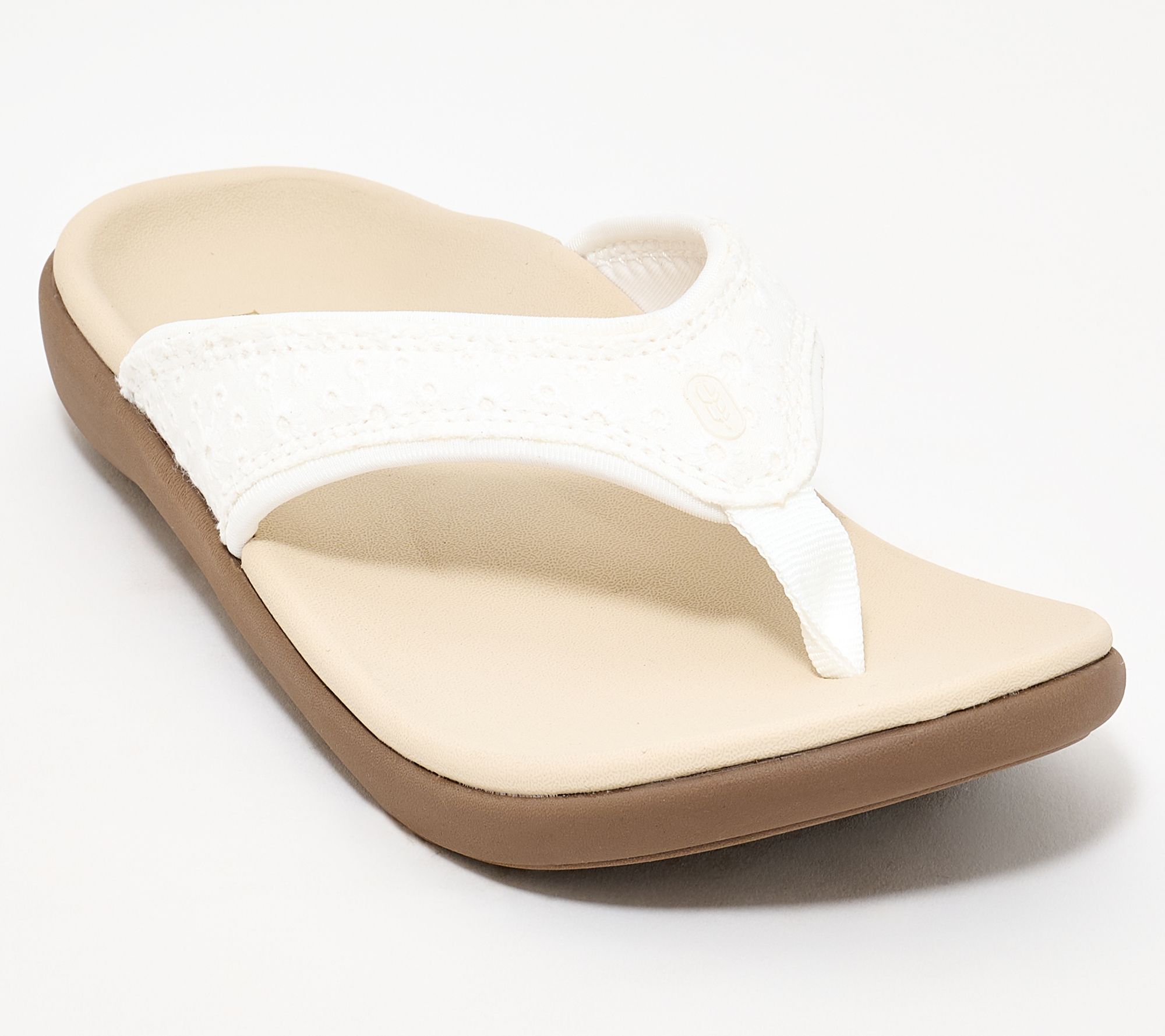 Revitalign Orthotic Eyelet Lace Thong Sandals - Yumi Society