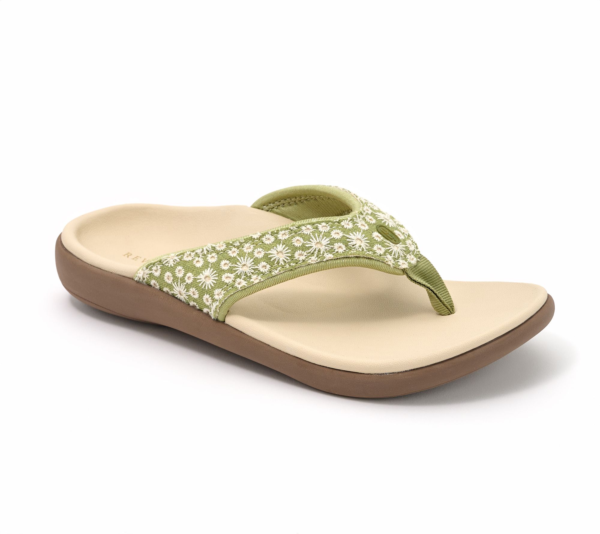 Revitalign Orthotic Eyelet Lace Thong Sandals - Yumi Society