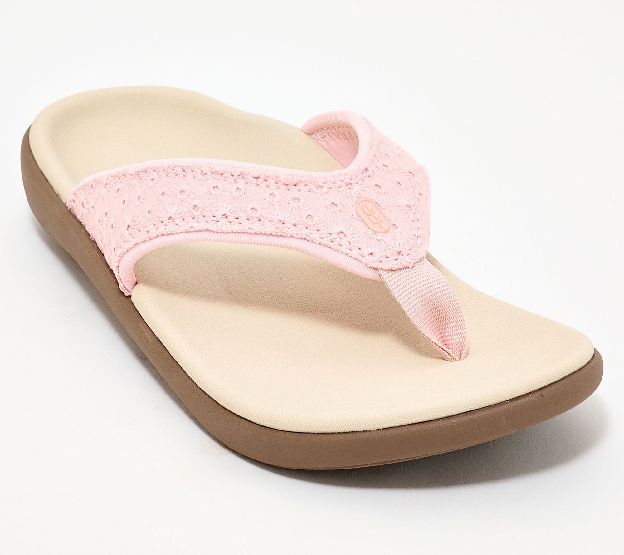 Revitalign Orthotic Eyelet Lace Thong Sandals - Yumi Society
